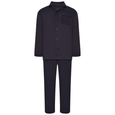 FORGE KINGSIZE MARINEBLAUER BAUMWOLLPYJAMA 2XL bis 8XL