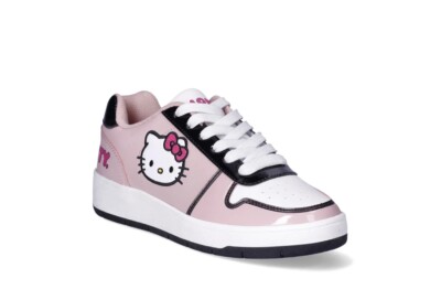Hello Kitty Sanrio Women's Pink White Casual Court Sneakers y2k Kawaii Size 7, 8