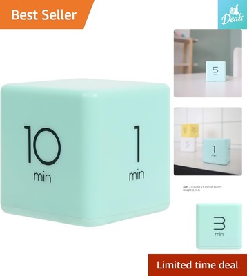 Multi-Purpose Cube Timer - Easy Time Management - Versatile - Mint - 5 Settings