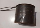 Unbranded Vintage All-Metal Two-Cup Hand Sifter, Primitive Design, Still Works — photo 3