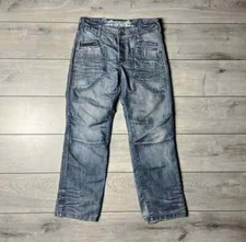 Fishbone vintage denim jeans drip y2k faded Japanese