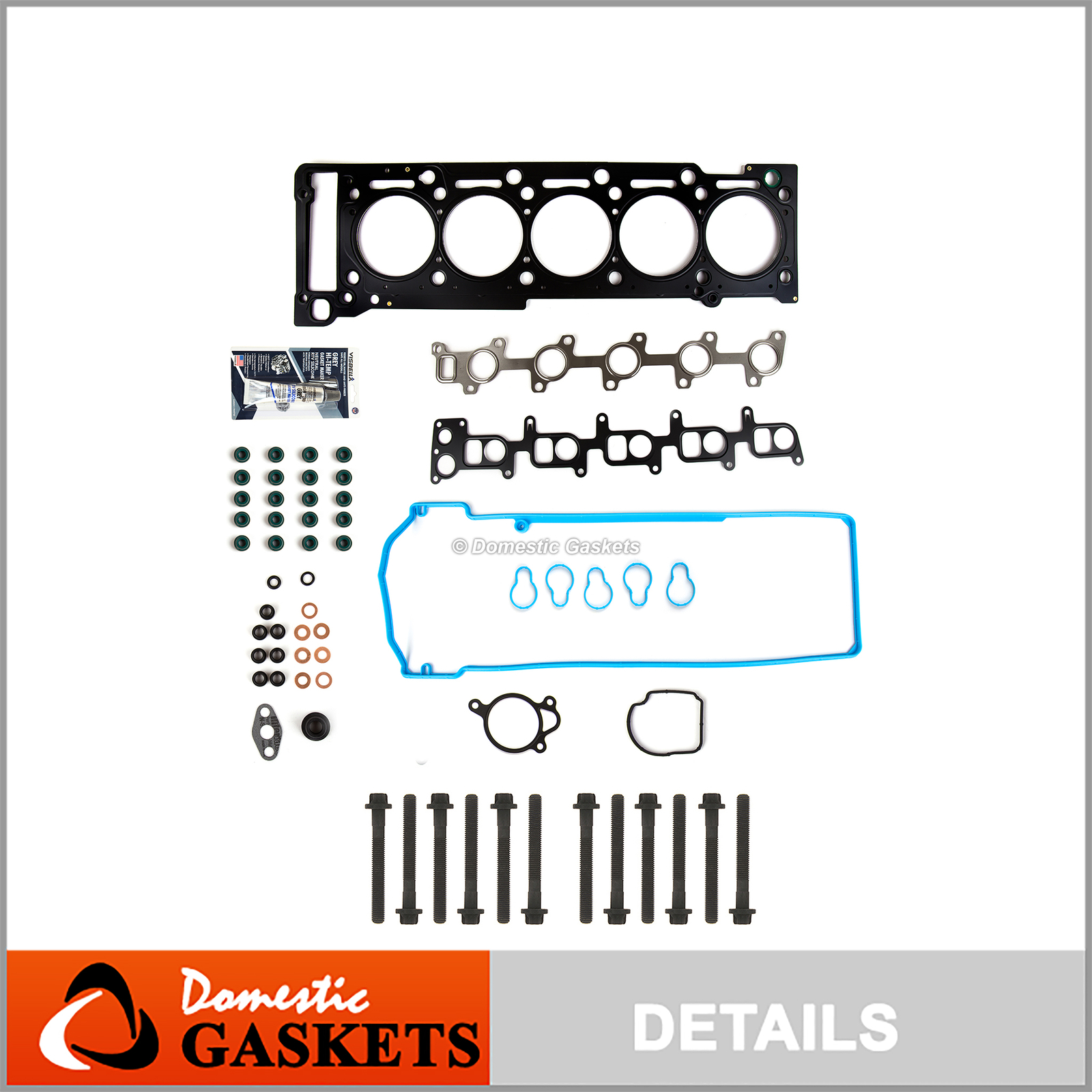 Head Gasket Bolts Set Fits 2002-2006 Dodge Freightliner Sprinter 2500 3500 2.7L