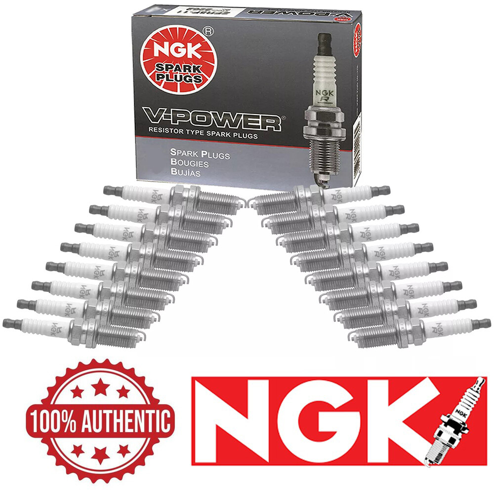 NGK V-POWER Spark Plugs Set of 16 for 2014-2015 RAM 2500 3500 6.4L V8