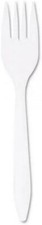 Bulk Disposable Plastic White Single Use Forks, For Parties, Restaurants, Delis
