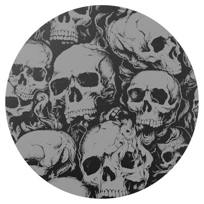 Yamaha XV 1600 Wild Star    Pulley-Cover mit Lasergravur   Skull-Party