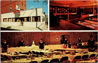 Multi Views Christy's Restaurant Cumberland Ave Portland ME Vintage Postcard F13