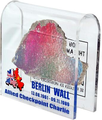 Small Piece of Berlin Wall | Historical German Symbol | up to 1 inch