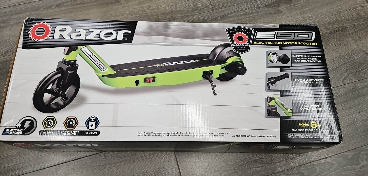 Razor Black Label E90 Electric Scooter, for Kids Ages 8+ 845423023669 eBay