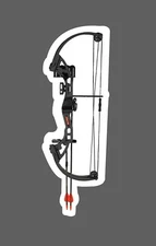 Bow And Arrows Sticker Archery Waterproof Hunting Outdoor Nature Gift NEW