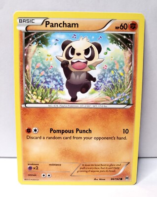 pokemon pancham card Pokémon TCG - PANCHAM - 86/162 - XY BREAKthrough (2015) - NM/MINT