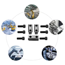 3 PCS T Nuts Set, Jaws T-nuts, T Nuts Set with Six M12 Bolts