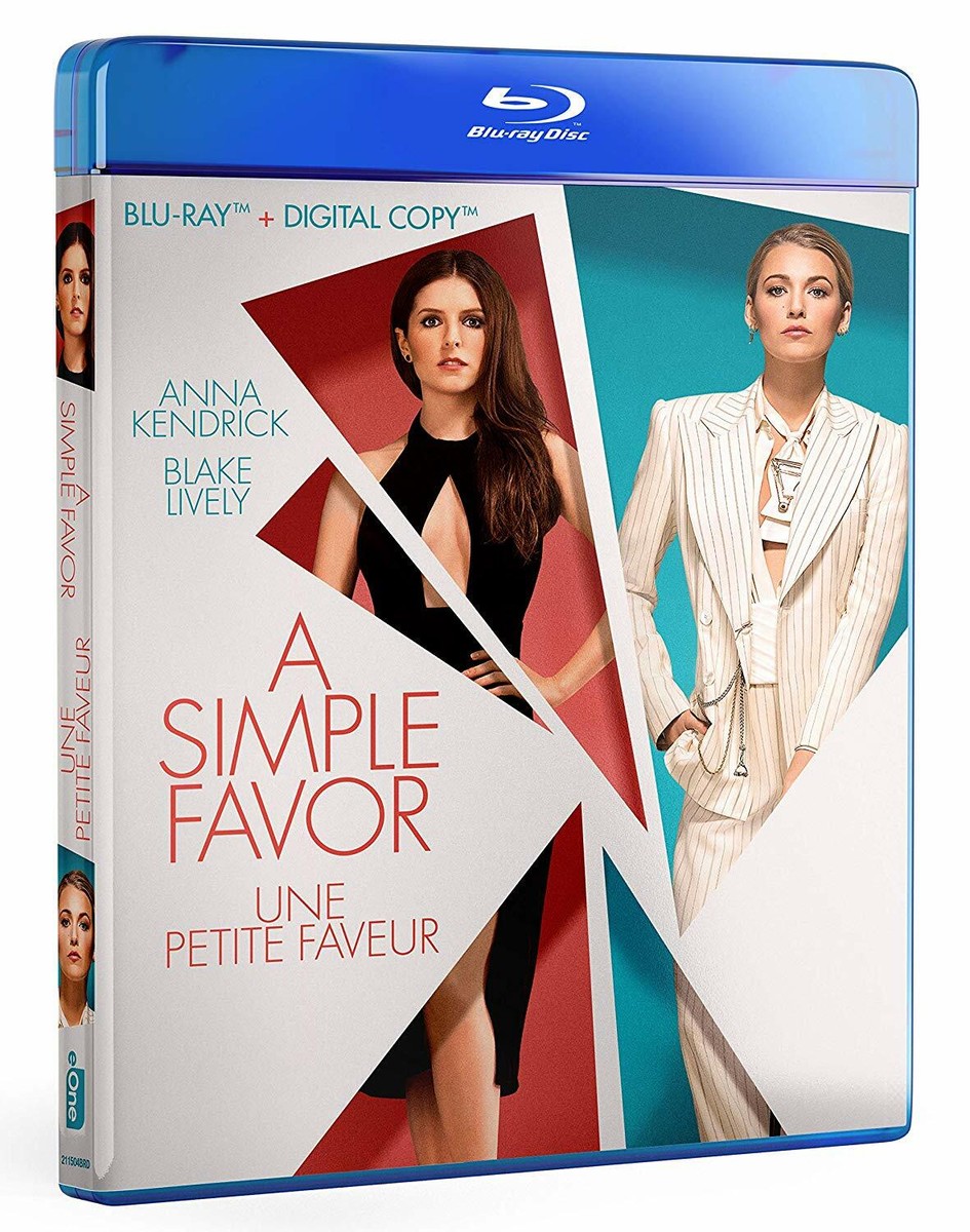 【廃盤 未開封】シンプル・フェイバー('18米/カナダ) Blu-ray A Simple Favor (Blu-Ray/Digital, Canadian Edition WITH FRENCH