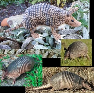 HANSA Stofftier Gürteltier Baby 32cm