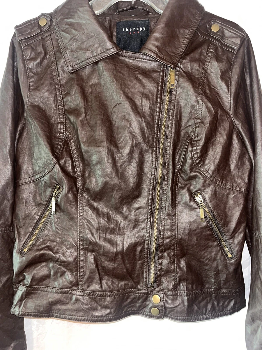 Therapy leather jacket sale