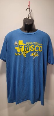 South Dakota State Jackrabbits Shirt Adult XL Large Blue Short Sleeve NCAA SDSU 