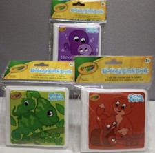 Crayola Bubbly Stain-Resistant Bath Books 3pk Red, Purple,  Green Ages 3 A214