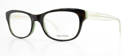 VERA WANG Brille 51-19 140 V339 TO Karree Schildpatt Muster Minze + Fendi Etui