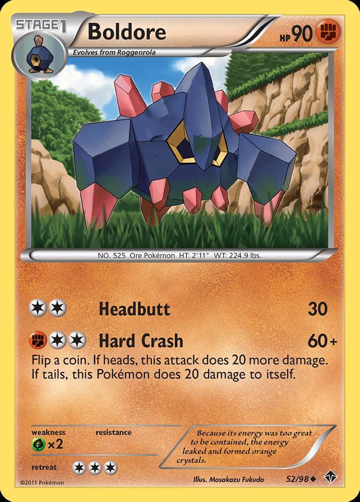 Pokemon Boldore (52/100) Emerging Powers LP