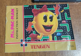 MS. PAC-MAN Original TENGEN Nintendo NES Complete CIB