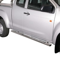 Stahl Seitenschweller Schwellerrohre FüR Isuzu D-Max Space Cab 2011-2021 Grau