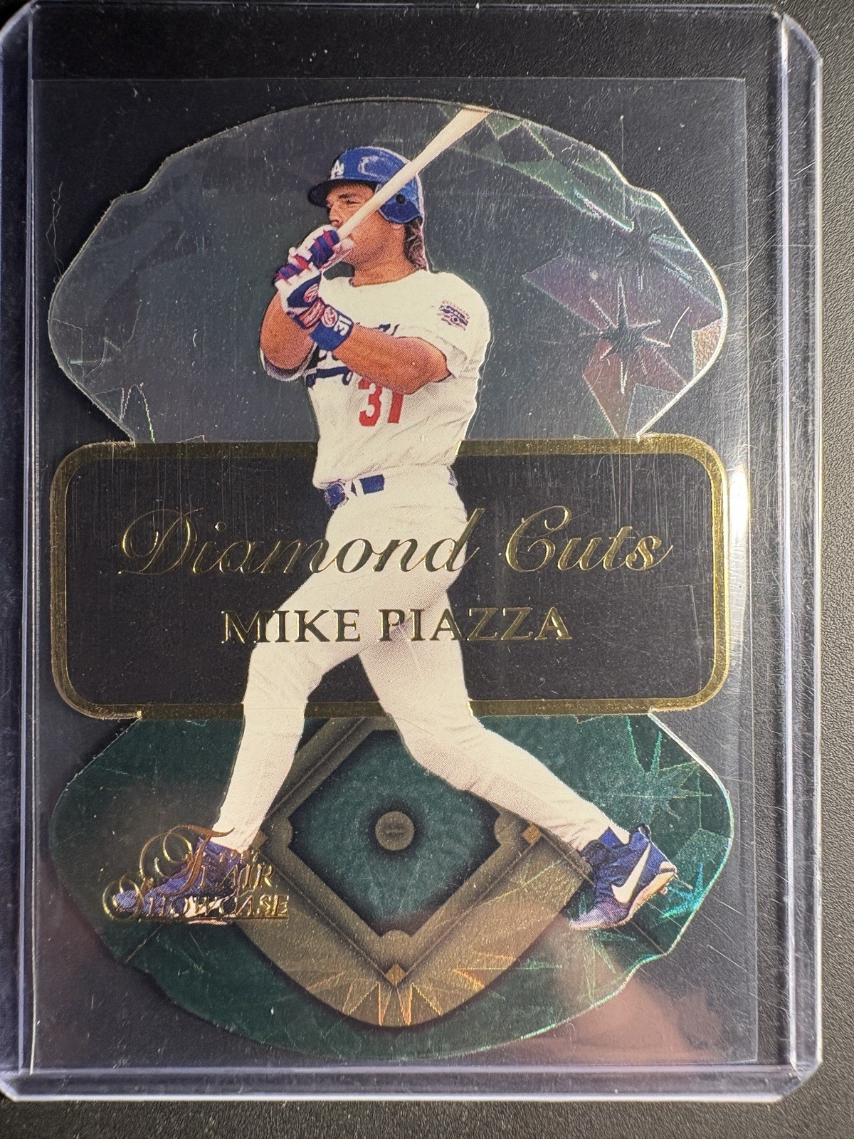 1997 Flair Showcase - Diamond Cuts Mike Piazza #12 - HOF NM