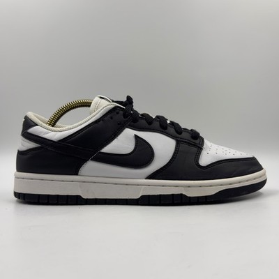 Nike Dunk Low Panda Damen-Ledersneaker schwarz-weiß UK-Größe 6