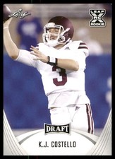 leaf football card - k.j. costello