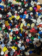 lego 25 random minifigure headgear lot