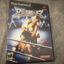 Konami Rumble Roses PS2 NTSC-U/C M Mature Wrestling Game Manual Included
