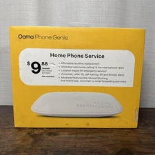 Ooma Phone Genie Home Phone Service OOMAPG 100-0474-100 New Open Box
