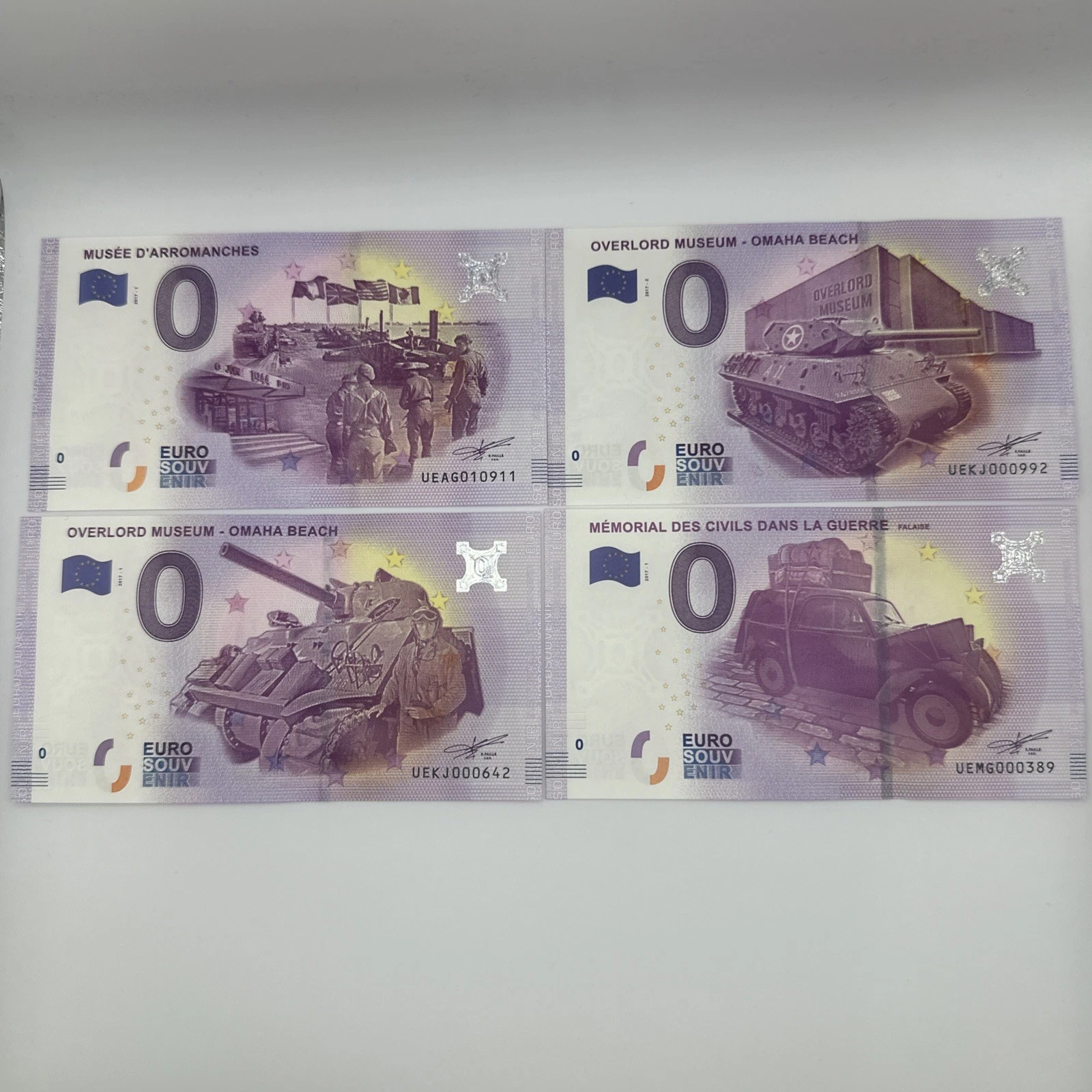 Billet Zéro 0 € Euro Touristique / Souvenir 2017