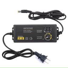 1X Adjustable Voltage 3 to 36V AC / DC Switch Power Supply Adapter W/LED Display