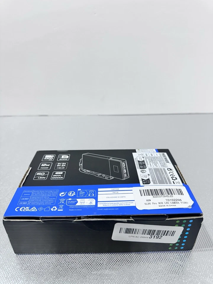 NEEWER RGB Luz de Video SL90 12W Panel de Luz de Cámara para YouTube/TikTok/Vlog Foto 4 de 4