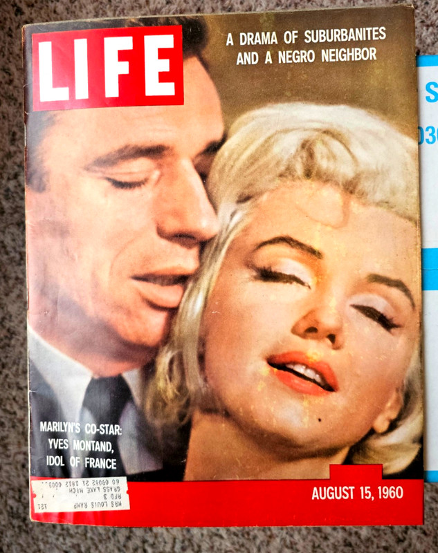 LIFE Magazine August 15, 1960 Marilyn Monroe, Yves Montand, Pittsburgh Pirates