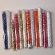 Lot Size 6, 8 Assorted Czech Seed Beads 12 Tubes 843 SALE  SALE  