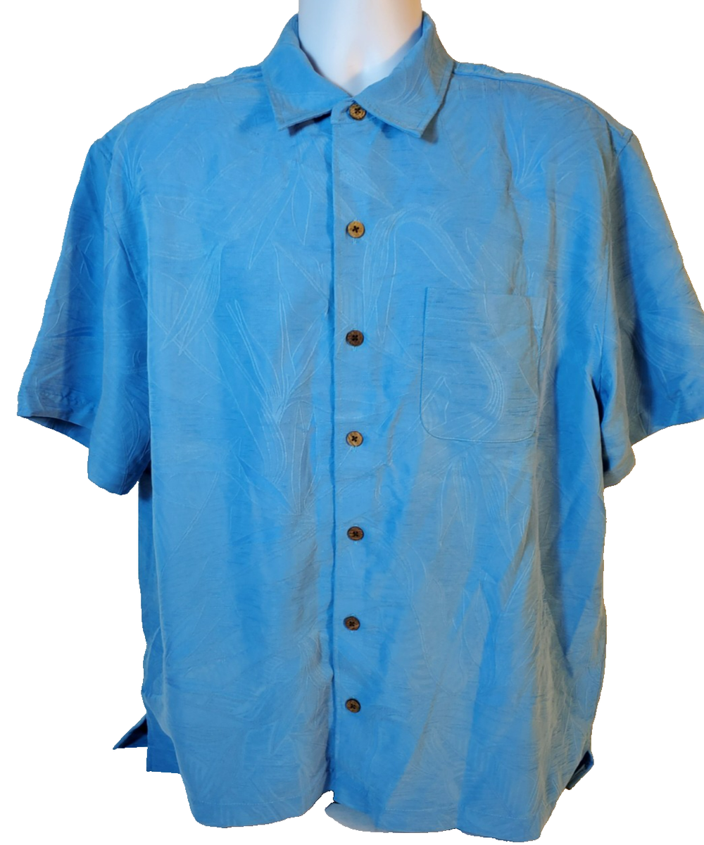 caribbean blue dress shirt Royal Blue One Piece Cuban Collar Open Lapel Tailored Shirt Cooper Collar Men Shirt Notch Korean Style Summer Beach Party Wear Dress Shirt