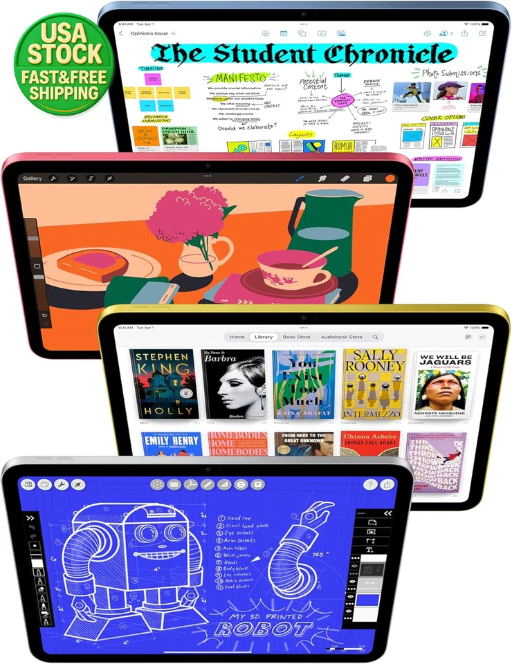 iPad 11-Inch Wi-Fi 128GB A16 Chip Liquid Retina Display 12MP Camera Blue - Image 2 of 4