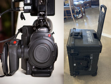 Canon EOS C300 Mark II EF Mount - 321 Hours w/CASE ,batt,charger,power,view