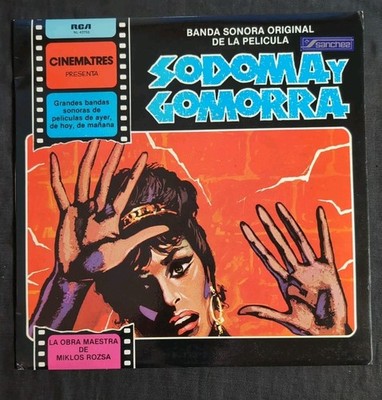 SODOMA Y GOMORRA OST 1972 LP MIKLOS ROZSA SPANISH PRESS NM Vinyl P507 