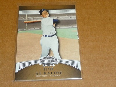 2010 Topps Triple Threads AL KALINE GOLD PARALLEL TIGERS 41/99 T5413 (READ)
