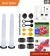 Ready-to-Use Gas Can Spout Kit with Gaskets Vent Caps - Quick Installation