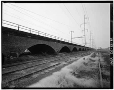 Pennsylvania Railroad Improvements,Brick Arch Viaduct,Wilmington,Delaware,DE