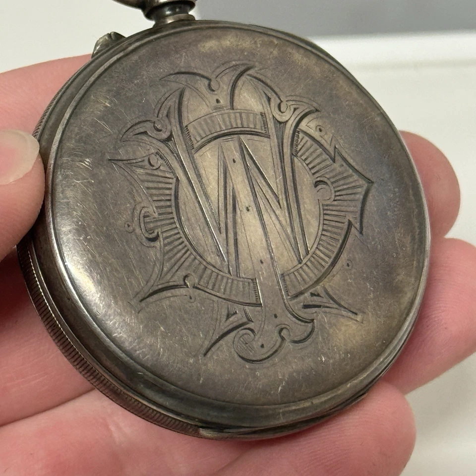 Juego de Pin Plata Esterlina 3/4 Placa Palanca Reloj Inglés LTD RELOJ DE BOLSILLO PARA REPARAR Foto 3 de 4