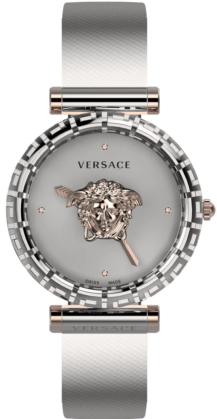 Versace VEDV01219 Palazzo Empire Greca Diamond grey silver Steel Women's Watch