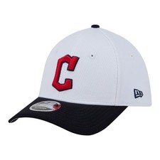 Toddler New Era White Cleveland Guardians Baseball 39THIRTY M-Crown Adjustable