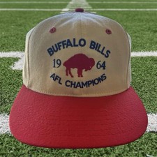 VTG Rare Roman Buffalo Bills 1964 AFL Champions Snapback Wool Hat Made In USA