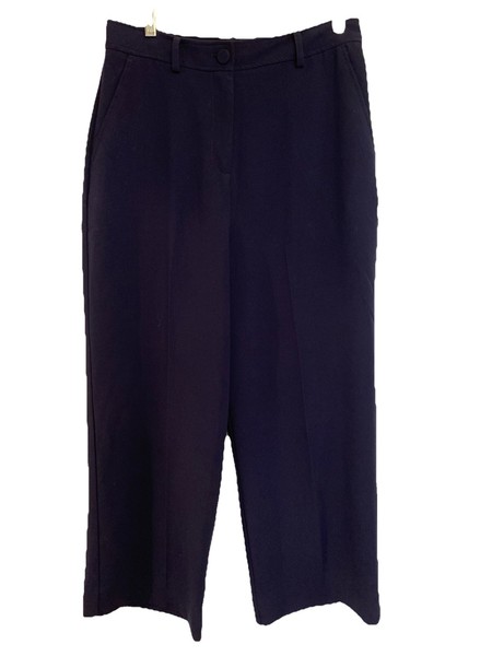 Witchery Navy Blue Lightweight Jersey Flat Front Dress Pants Sz 10