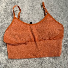 PINK Victoria's Secret Orange Sports Bra seamless lightly lined