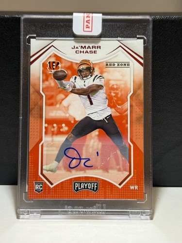 2021 Panini Playoff - Rookies Ja'Marr Chase #205 Red Zone Autographs (AU, RC)