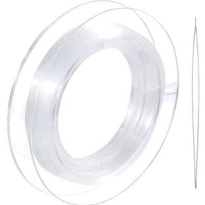 Nylon Faden transparent 200m auf Rolle, 0,2mm, zum Aufhängen, Nähen, Schmuck